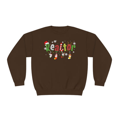 Realtor Christmas Sweatshirt - Sweatshirt | ShirtyAgents