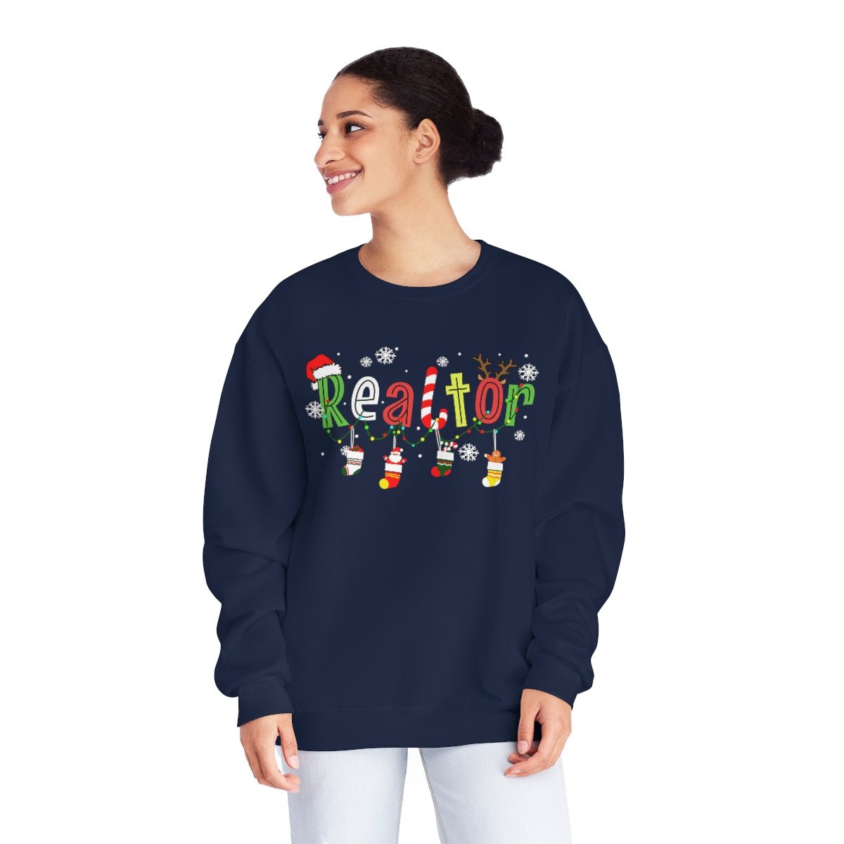 Realtor Christmas Sweatshirt - Sweatshirt | ShirtyAgents