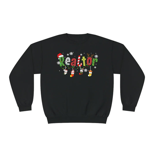 Realtor Christmas Sweatshirt - Sweatshirt | ShirtyAgents