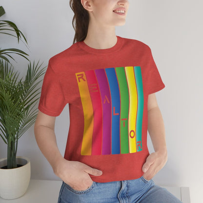 Realtor Colored Bars Tee - T-Shirt | ShirtyAgents