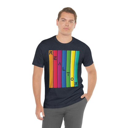 Realtor Colored Bars Tee - T-Shirt | ShirtyAgents