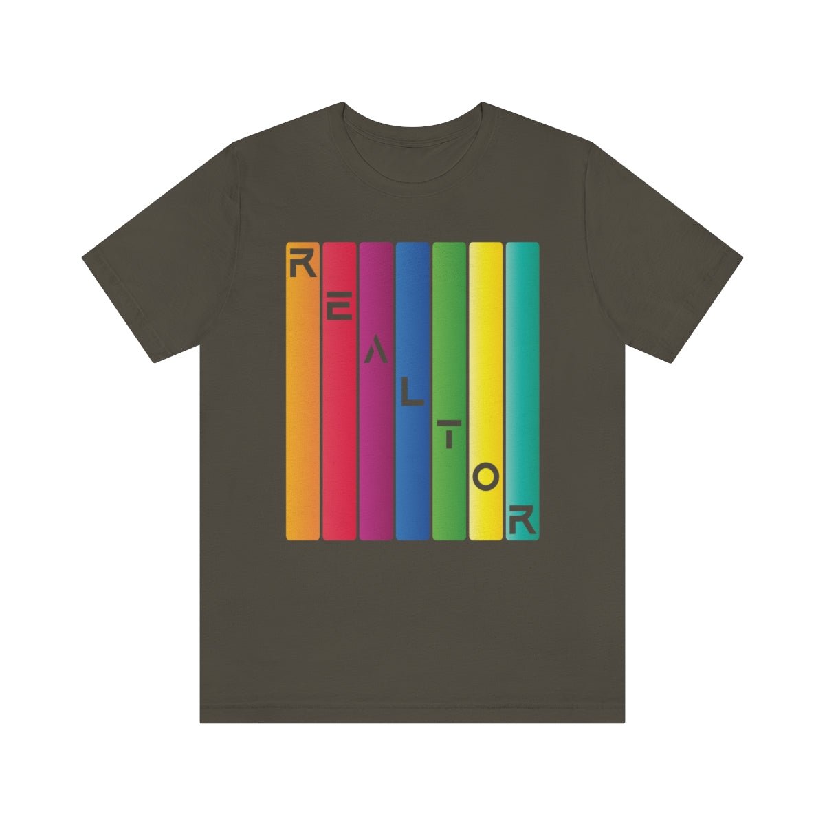 Realtor Colored Bars Tee - T-Shirt | ShirtyAgents