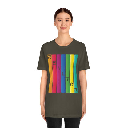 Realtor Colored Bars Tee - T-Shirt | ShirtyAgents