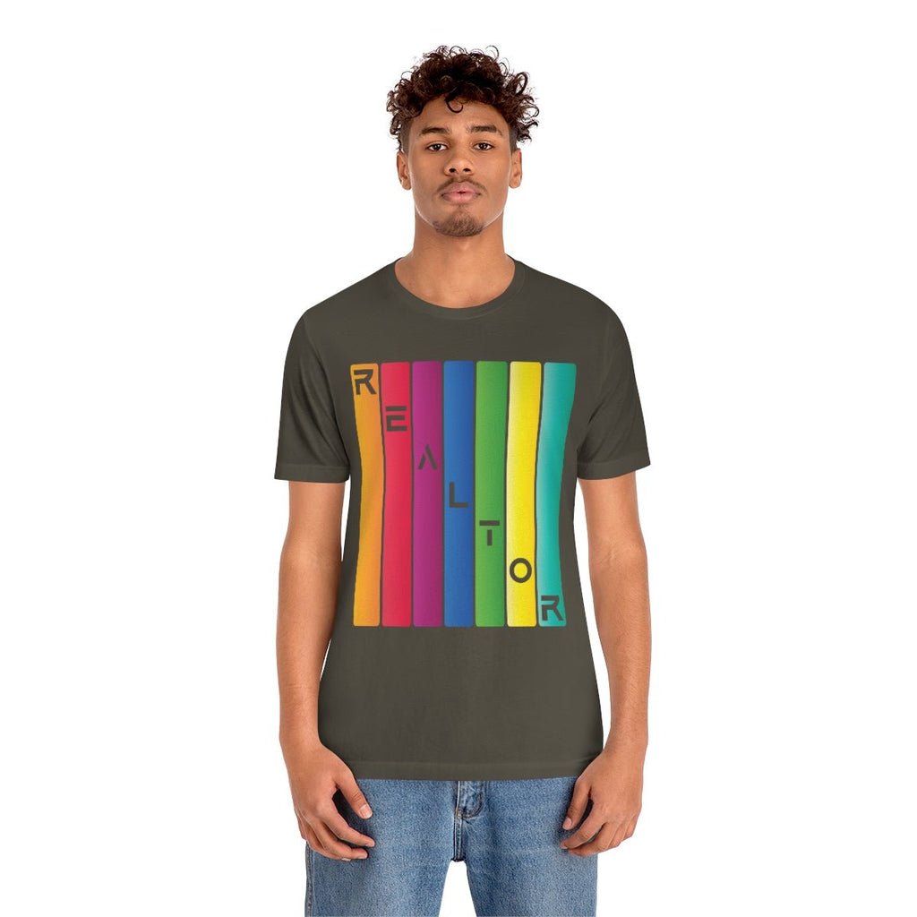 Realtor Colored Bars Tee - T-Shirt | ShirtyAgents