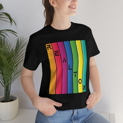 Realtor Colored Bars Tee - T-Shirt | ShirtyAgents