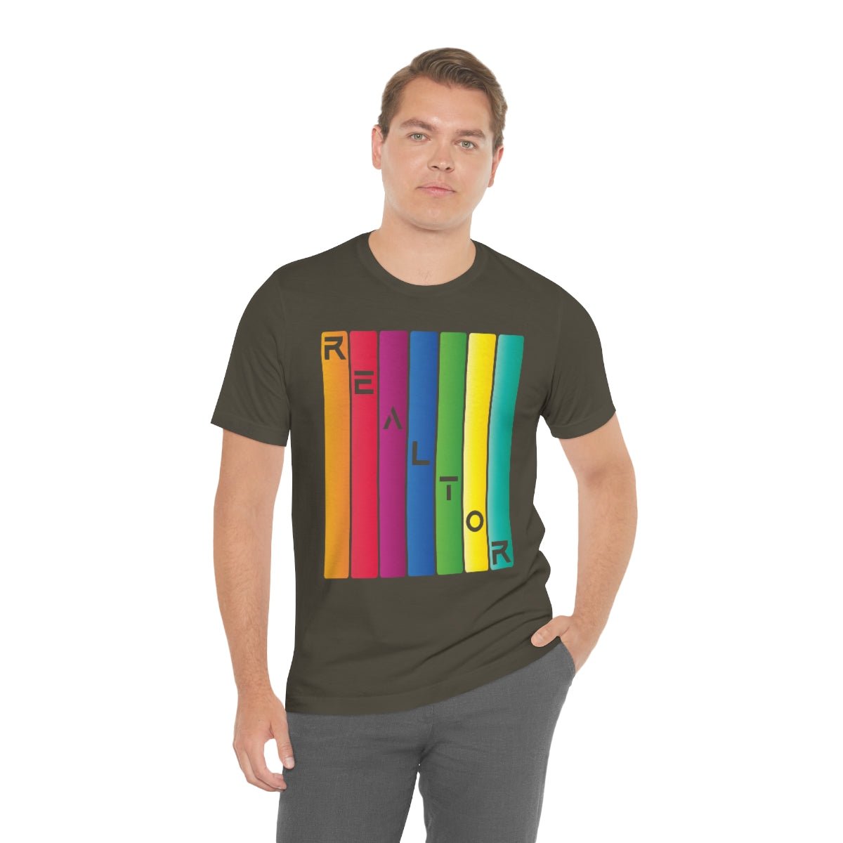 Realtor Colored Bars Tee - T-Shirt | ShirtyAgents