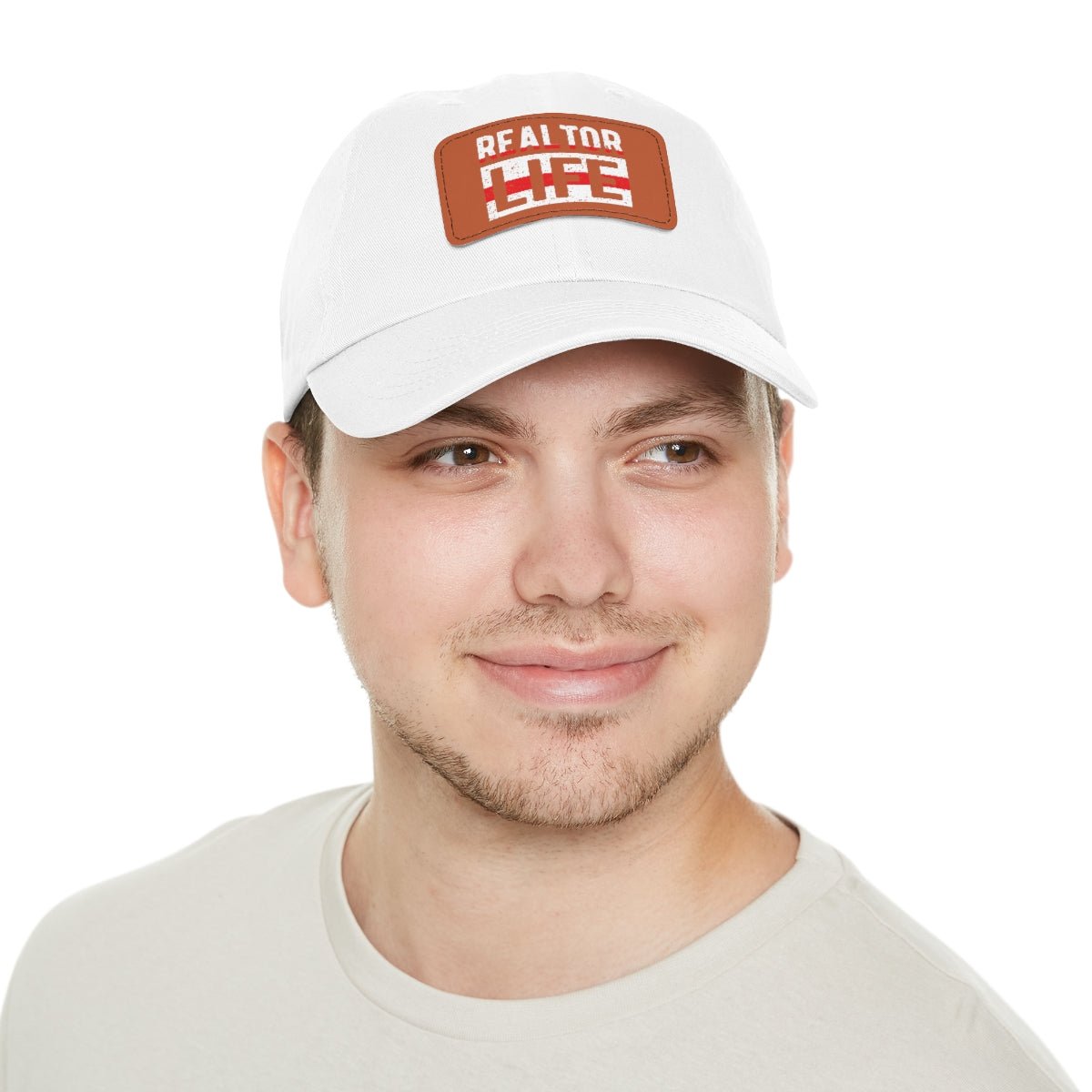 Realtor Life Hat with Leather Patch - Hats | ShirtyAgents