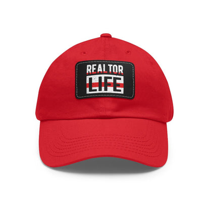Realtor Life Hat with Leather Patch - Hats | ShirtyAgents