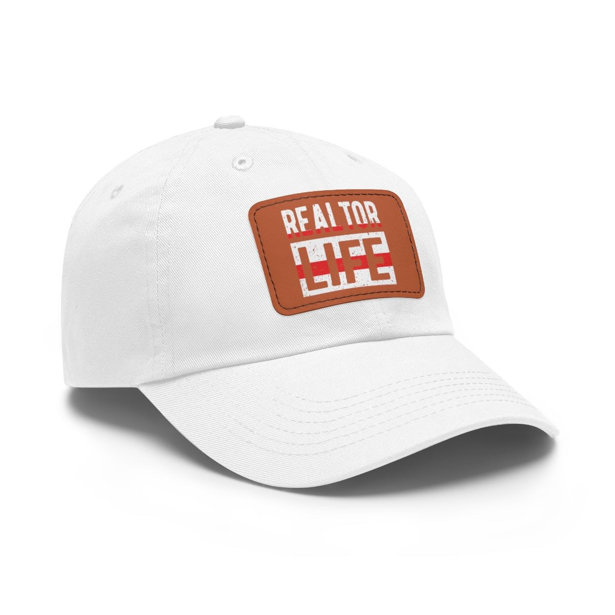 Realtor Life Hat with Leather Patch - Hats | ShirtyAgents