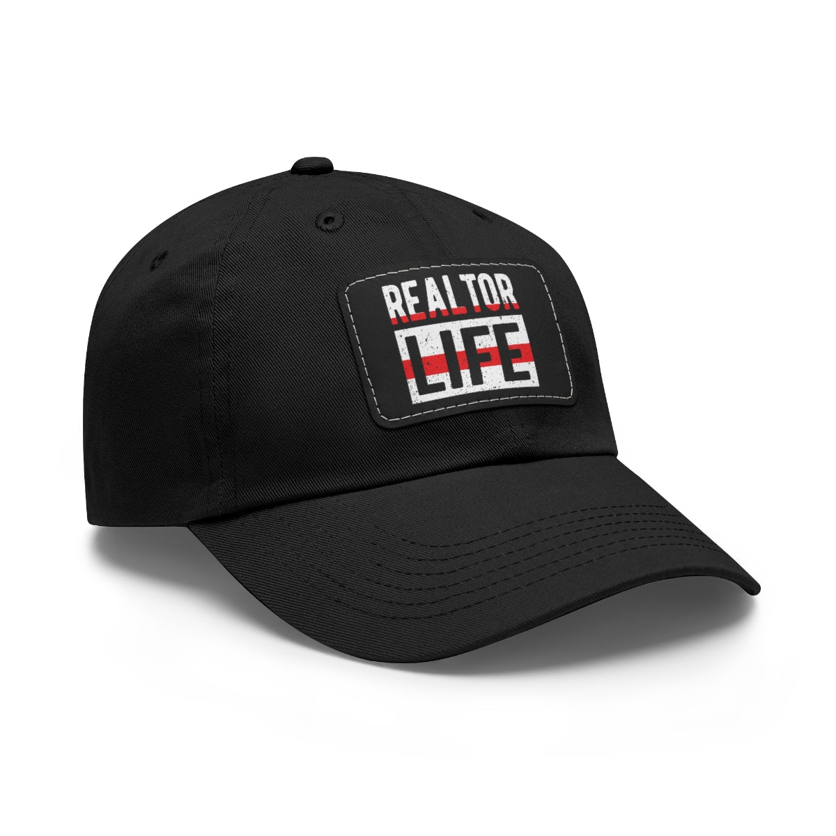 Realtor Life Hat with Leather Patch - Hats | ShirtyAgents