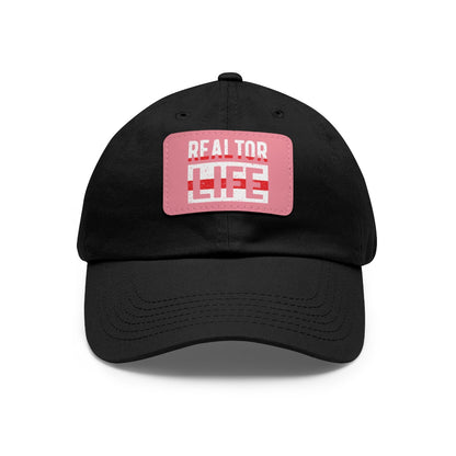 Realtor Life Hat with Leather Patch - Hats | ShirtyAgents