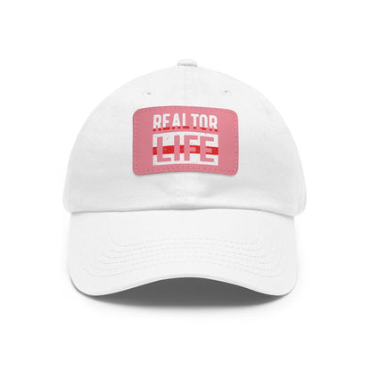 Realtor Life Hat with Leather Patch - Hats | ShirtyAgents