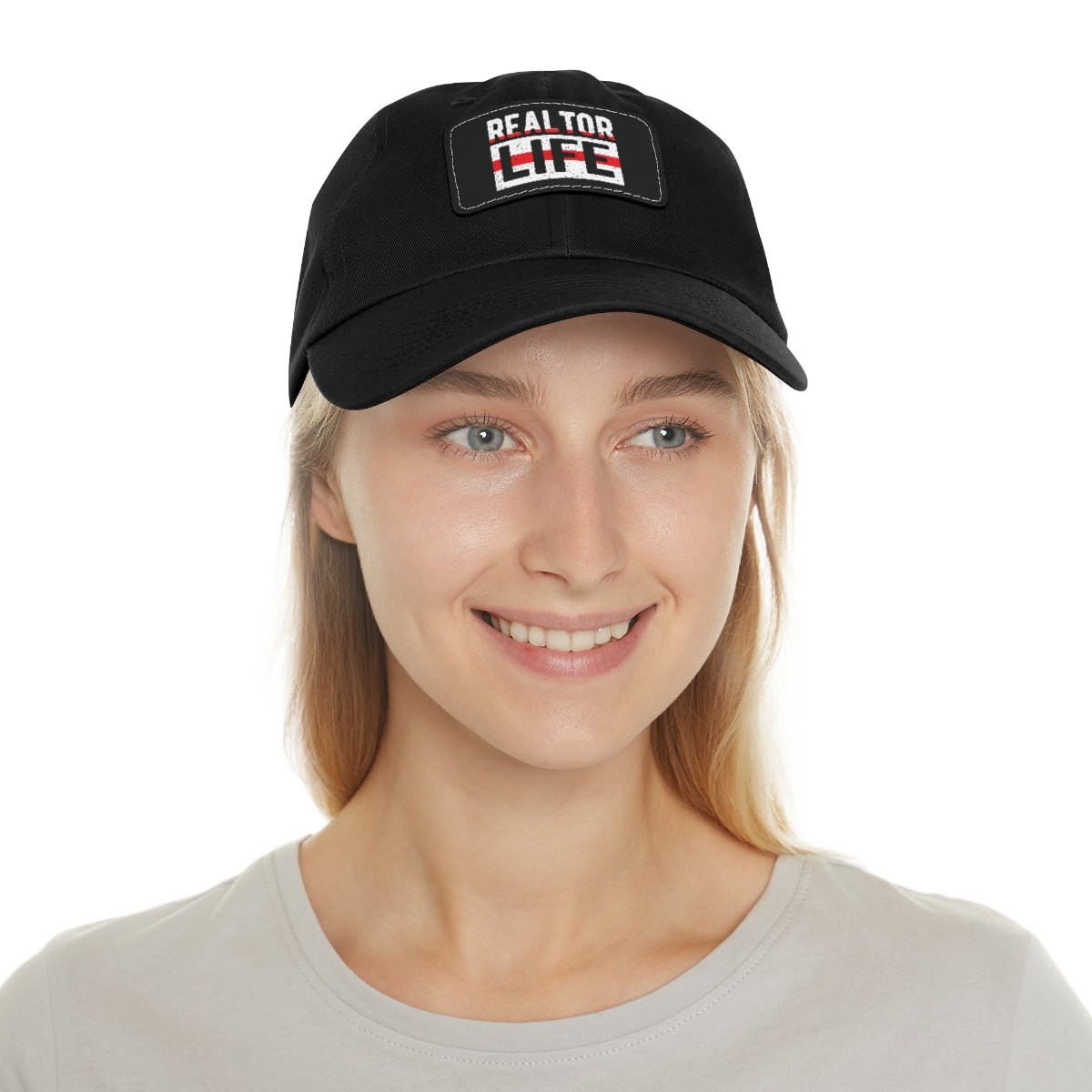 Realtor Life Hat with Leather Patch - Hats | ShirtyAgents