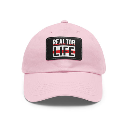 Realtor Life Hat with Leather Patch - Hats | ShirtyAgents