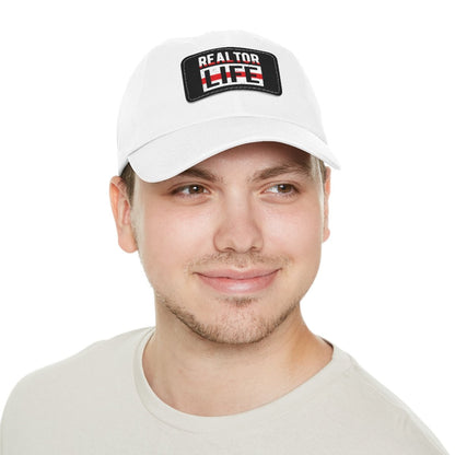 Realtor Life Hat with Leather Patch - Hats | ShirtyAgents