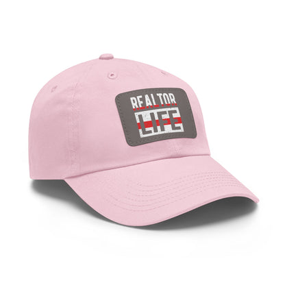 Realtor Life Hat with Leather Patch - Hats | ShirtyAgents