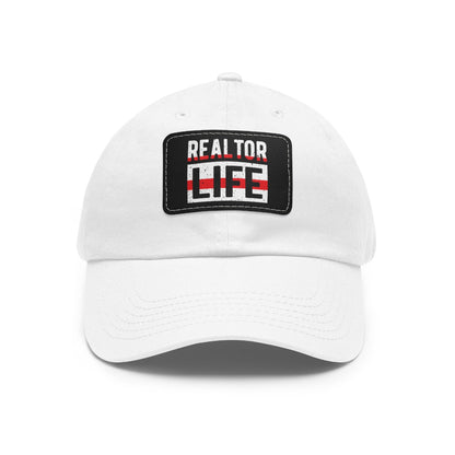Realtor Life Hat with Leather Patch - Hats | ShirtyAgents