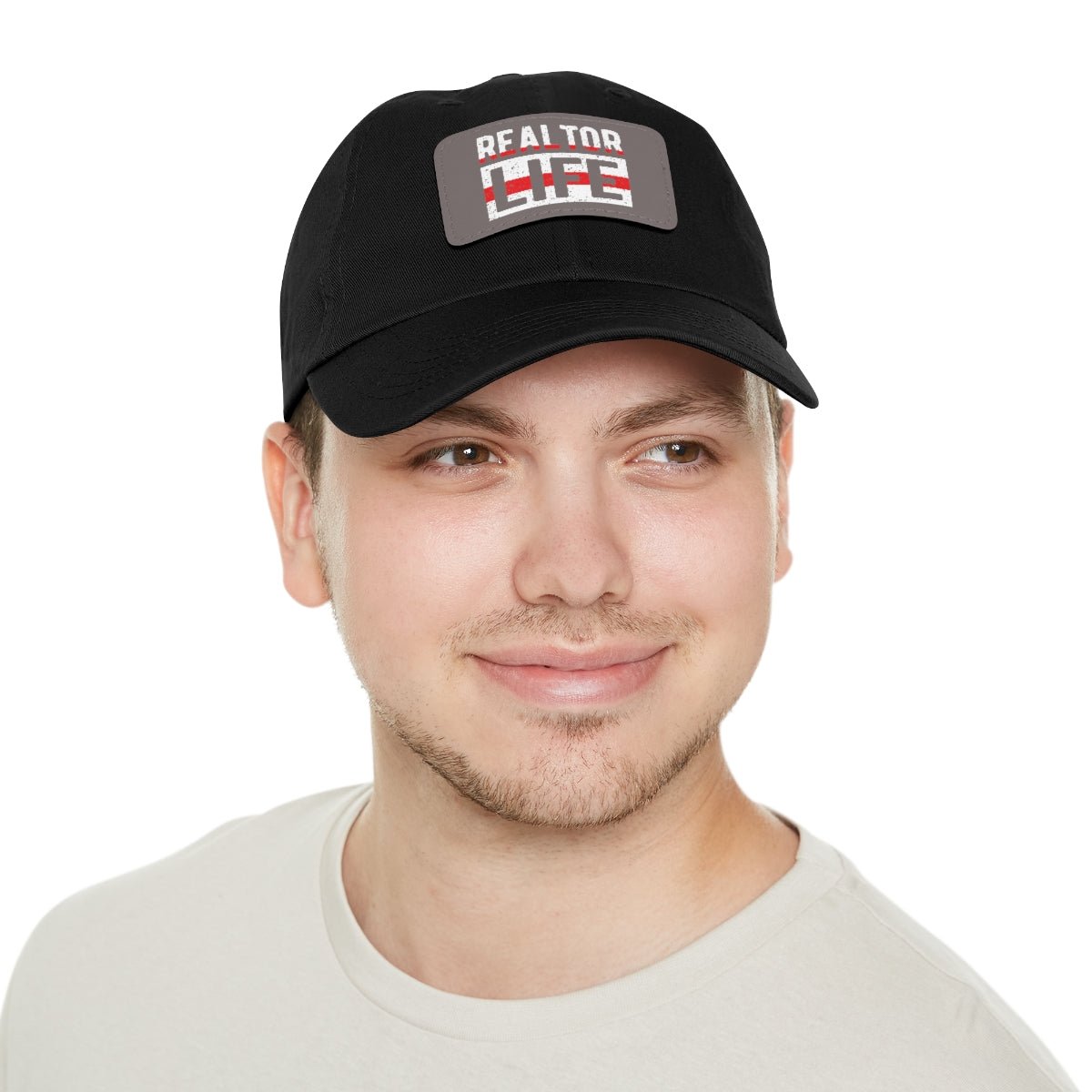 Realtor Life Hat with Leather Patch - Hats | ShirtyAgents