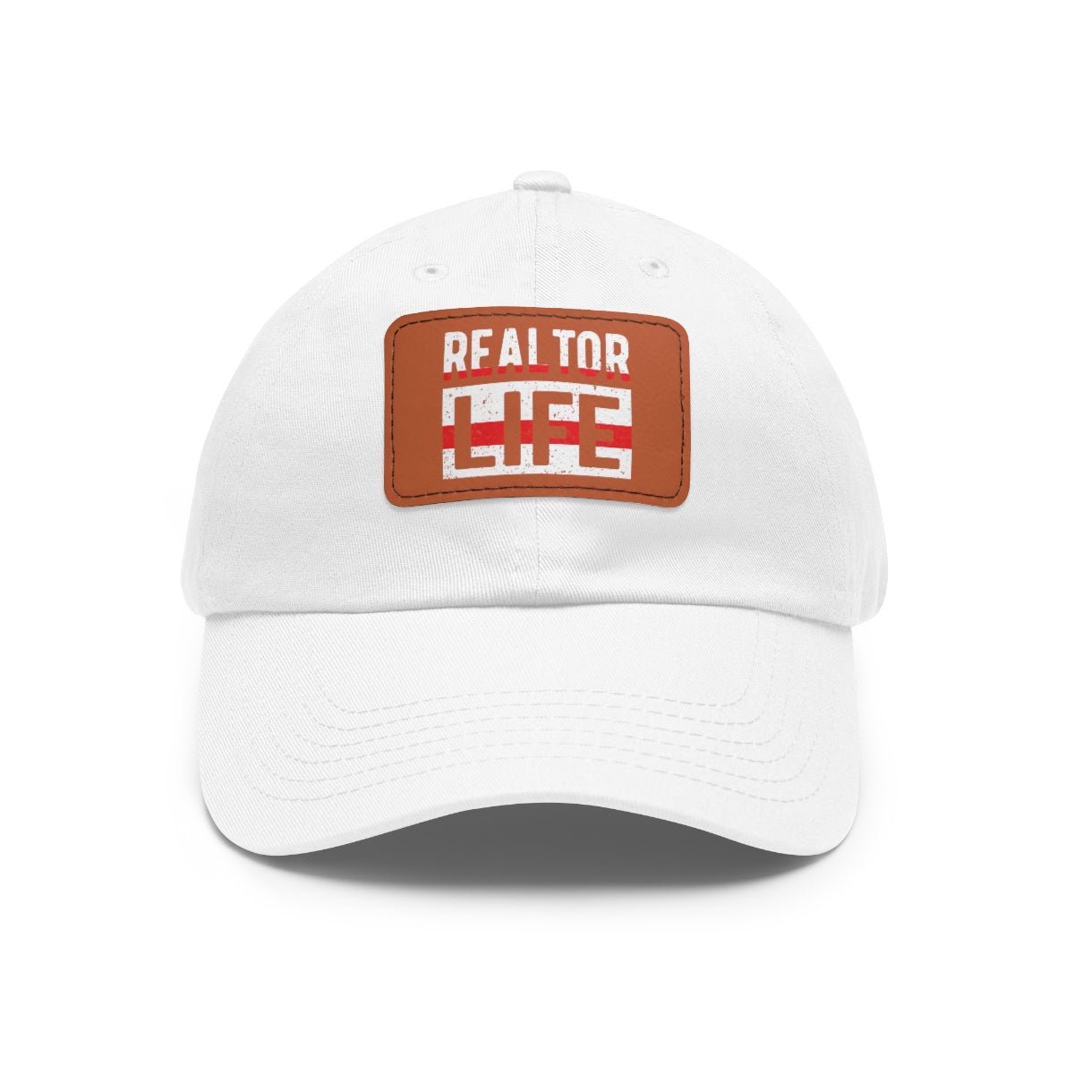 Realtor Life Hat with Leather Patch - Hats | ShirtyAgents
