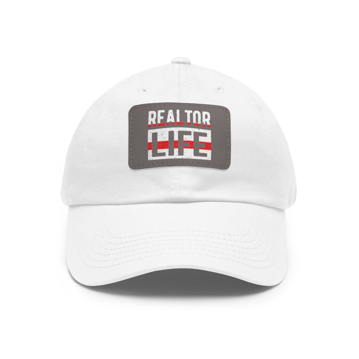 Realtor Life Hat with Leather Patch - Hats | ShirtyAgents