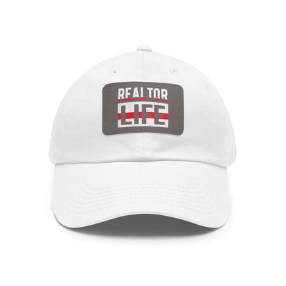 Realtor Life Hat with Leather Patch - Hats | ShirtyAgents