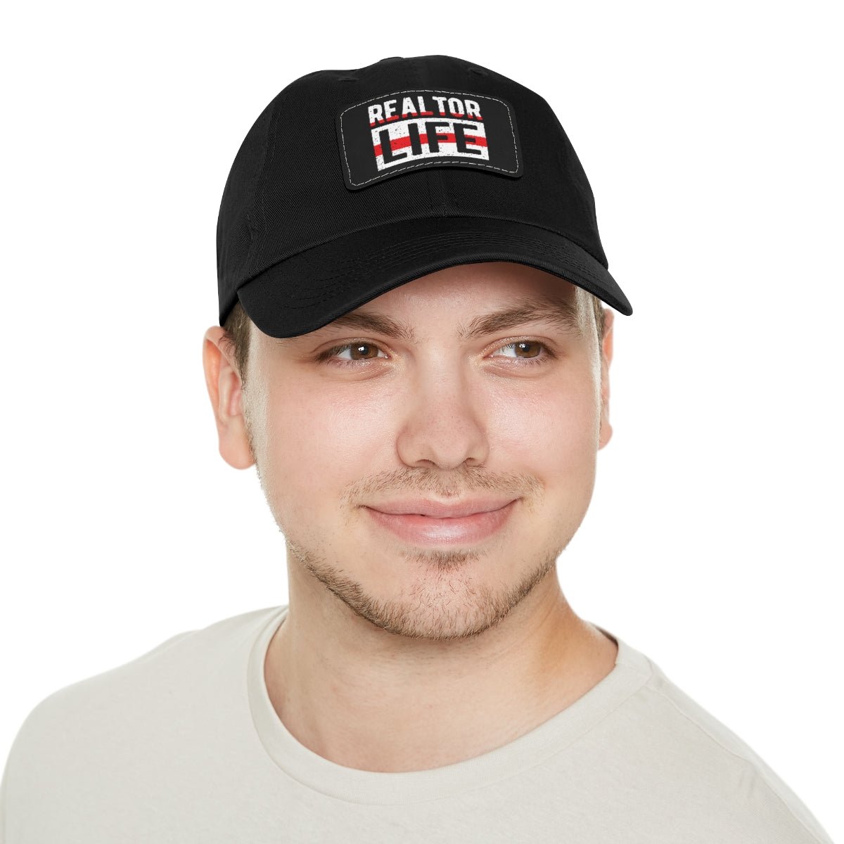 Realtor Life Hat with Leather Patch - Hats | ShirtyAgents
