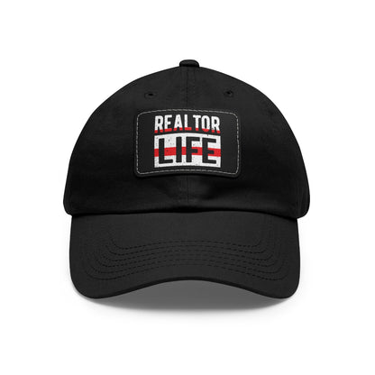 Realtor Life Hat with Leather Patch - Hats | ShirtyAgents