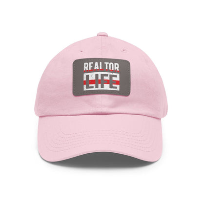 Realtor Life Hat with Leather Patch - Hats | ShirtyAgents