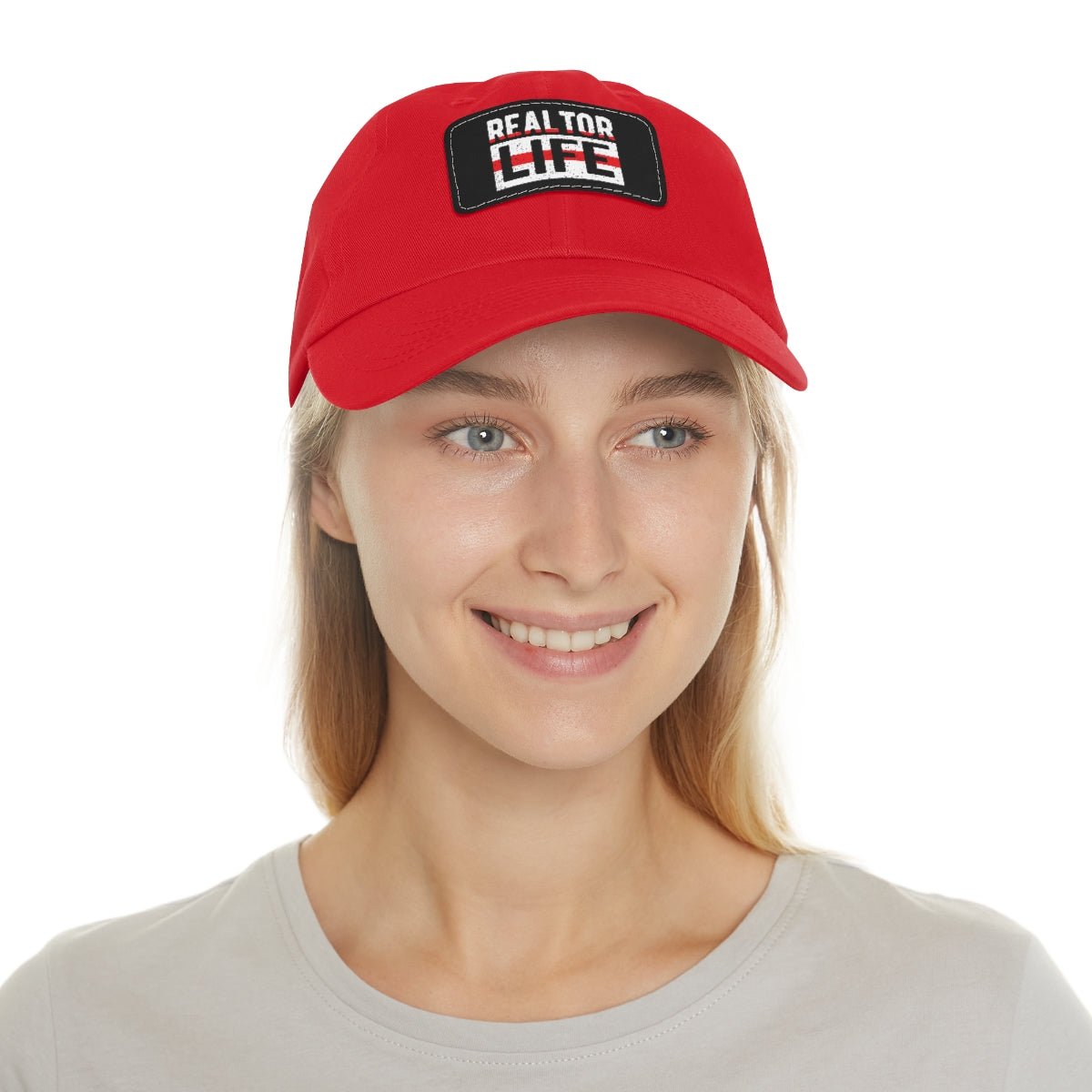 Realtor Life Hat with Leather Patch - Hats | ShirtyAgents