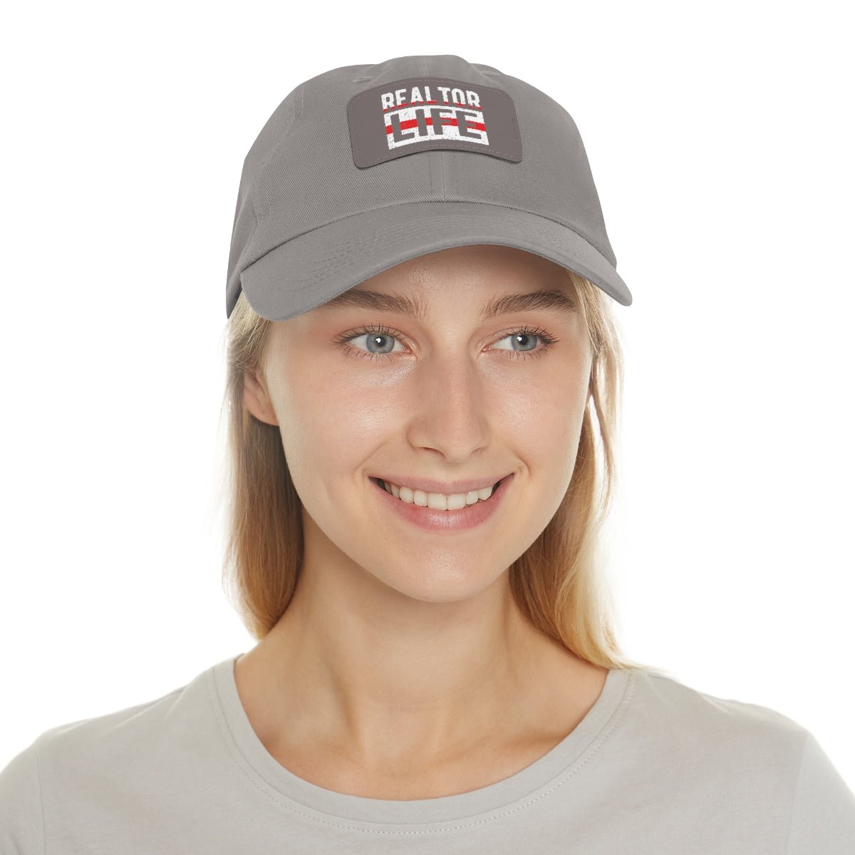 Realtor Life Hat with Leather Patch - Hats | ShirtyAgents