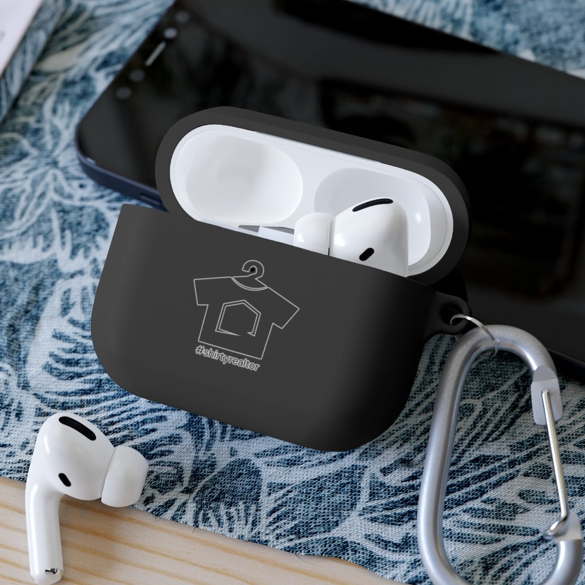 Shirty Realtor Black Logo AirPods Case - Accessories | ShirtyAgents