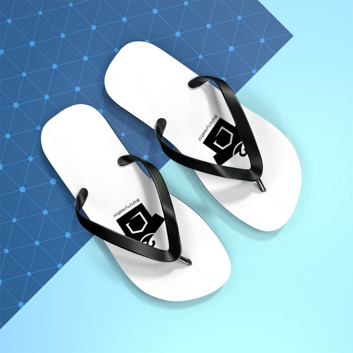 ShirtyRealtor Black Logo Flip Flops - Shoes | ShirtyAgents