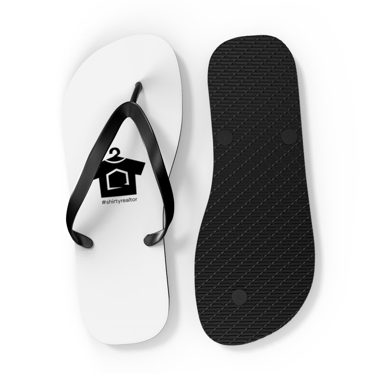 ShirtyRealtor Black Logo Flip Flops - Shoes | ShirtyAgents