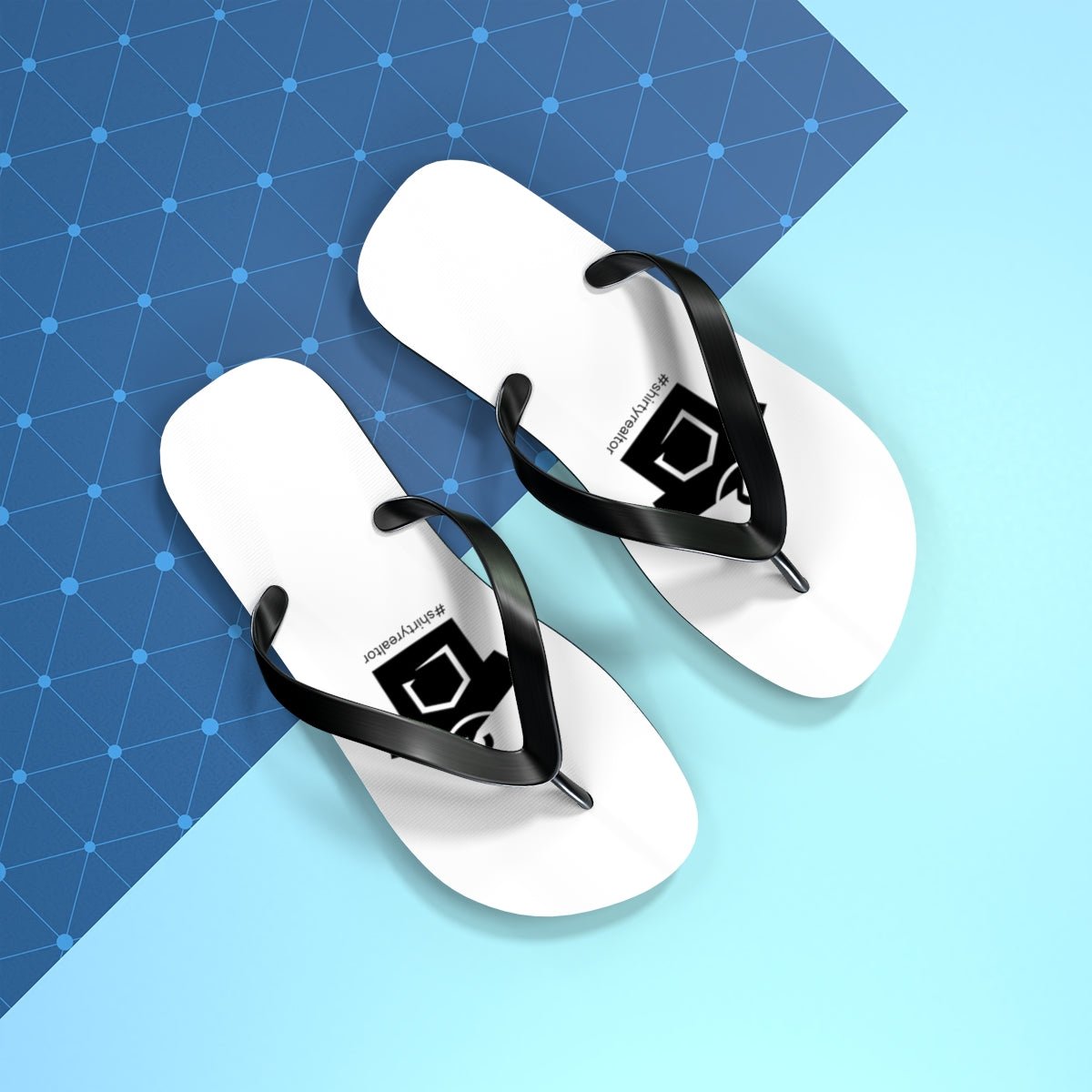 ShirtyRealtor Black Logo Flip Flops - Shoes | ShirtyAgents