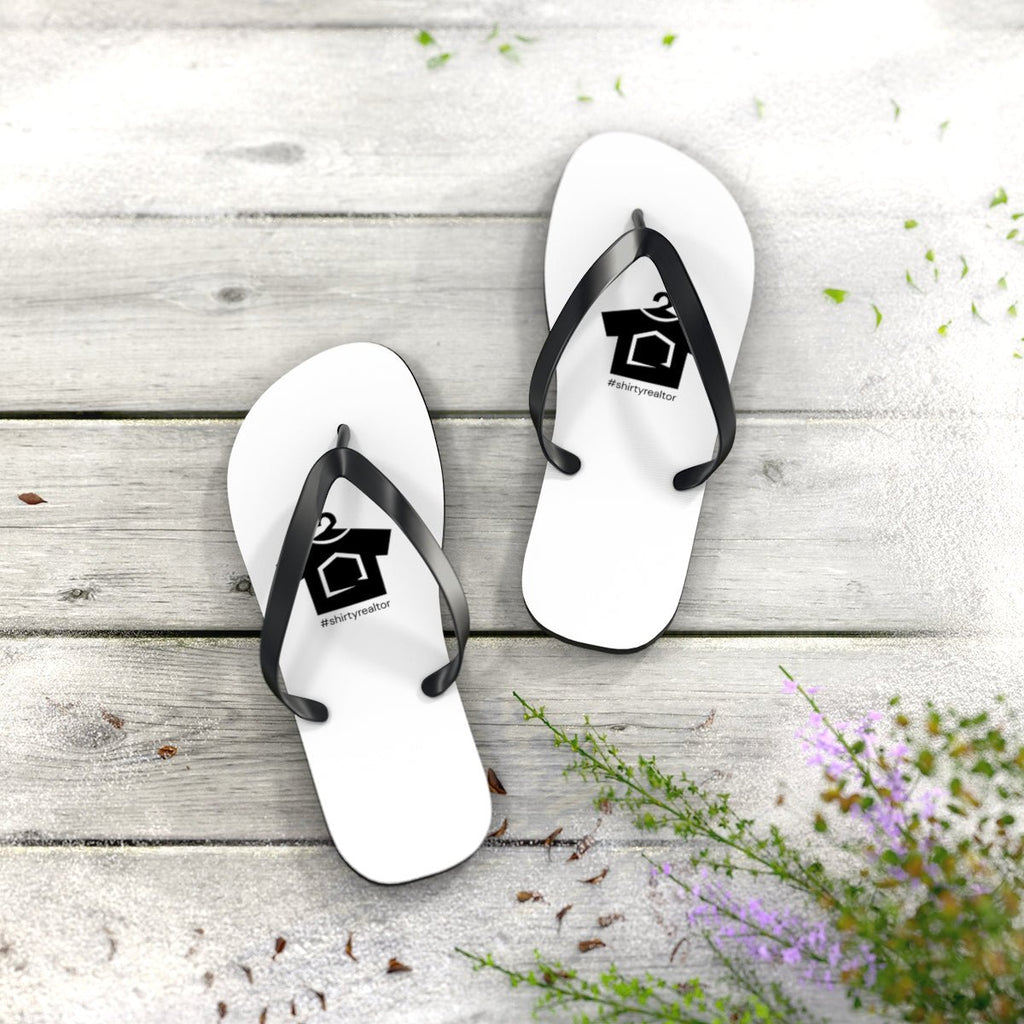 ShirtyRealtor Black Logo Flip Flops - Shoes | ShirtyAgents