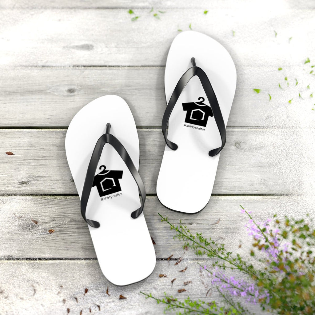 ShirtyRealtor Black Logo Flip Flops - Shoes | ShirtyAgents