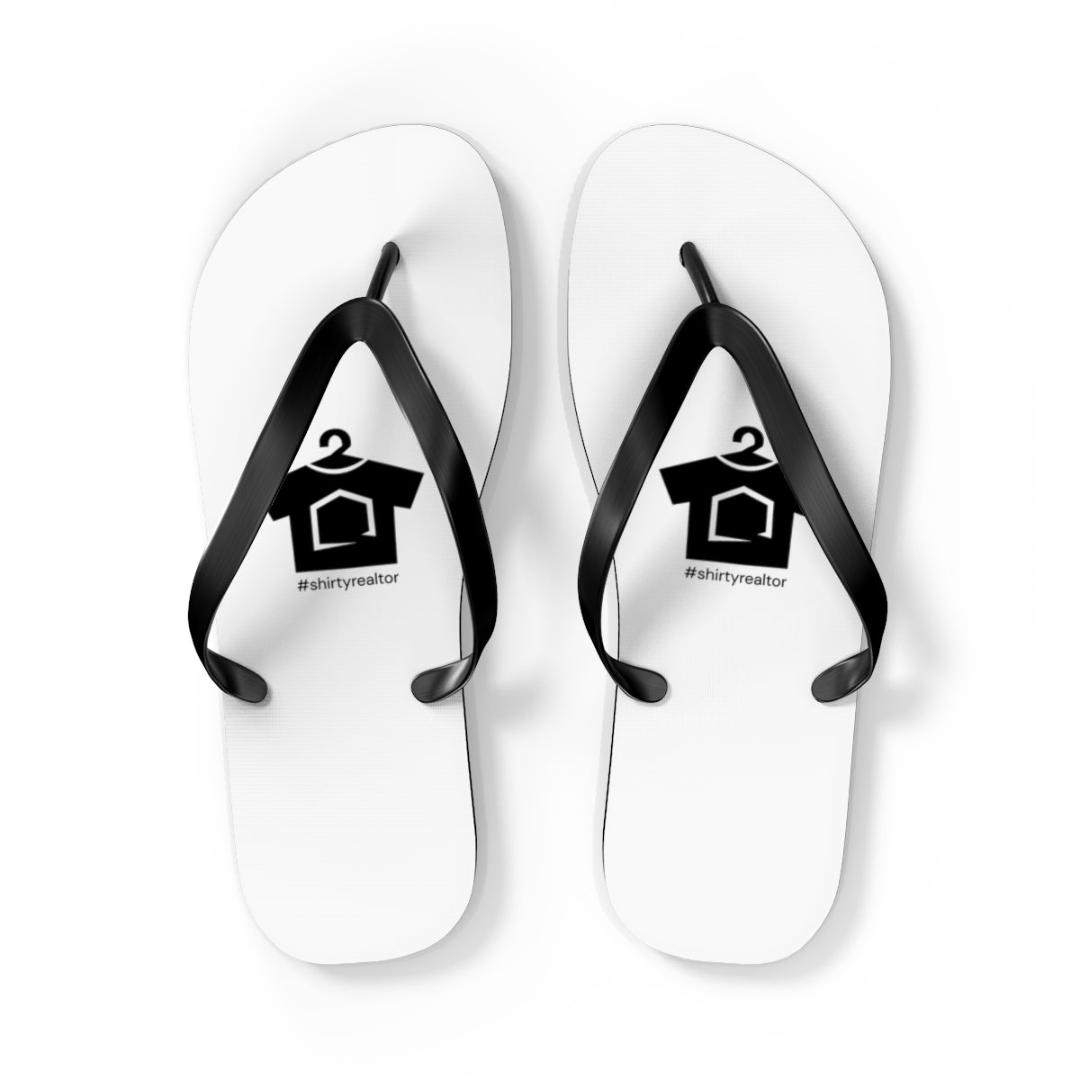 ShirtyRealtor Black Logo Flip Flops - Shoes | ShirtyAgents