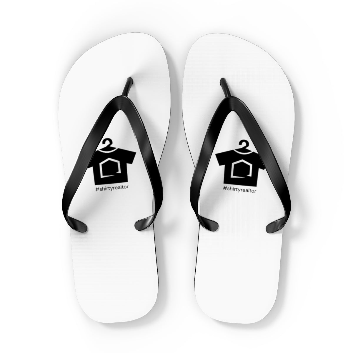 ShirtyRealtor Black Logo Flip Flops - Shoes | ShirtyAgents