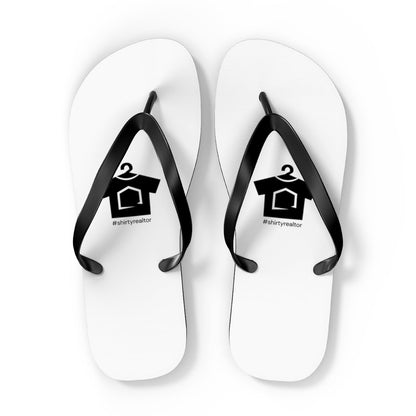 ShirtyRealtor Black Logo Flip Flops - Shoes | ShirtyAgents