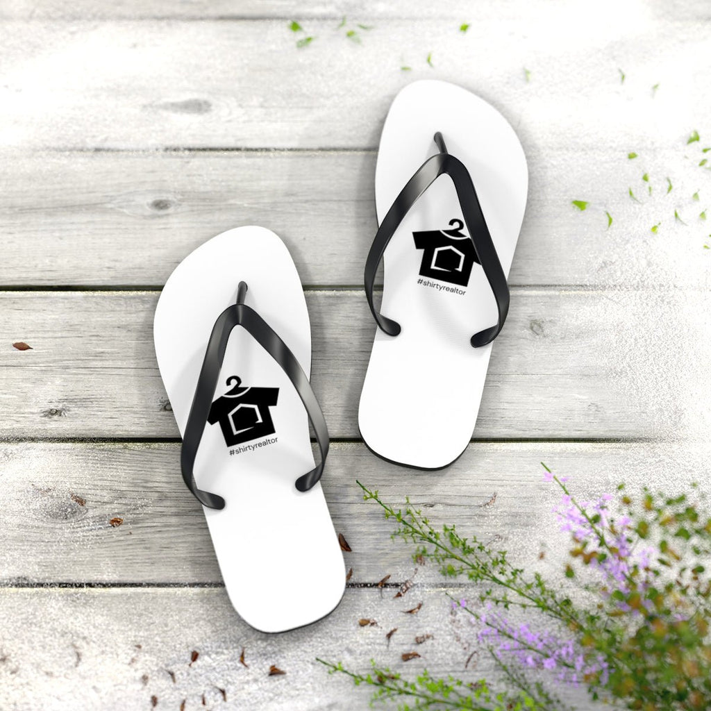ShirtyRealtor Black Logo Flip Flops - Shoes | ShirtyAgents