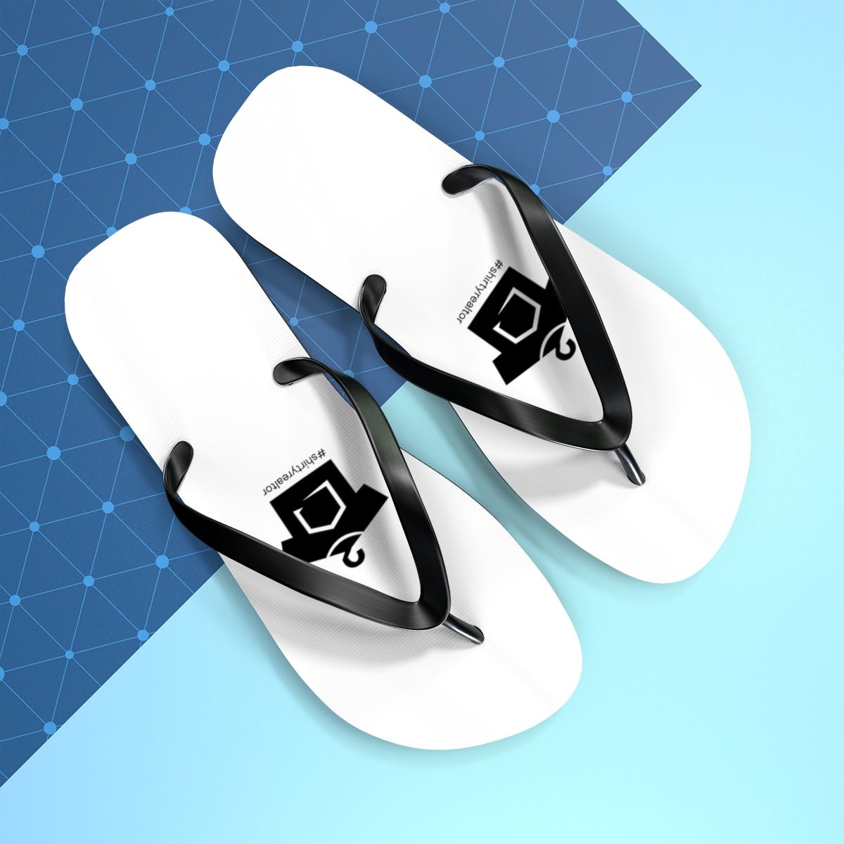 ShirtyRealtor Black Logo Flip Flops - Shoes | ShirtyAgents