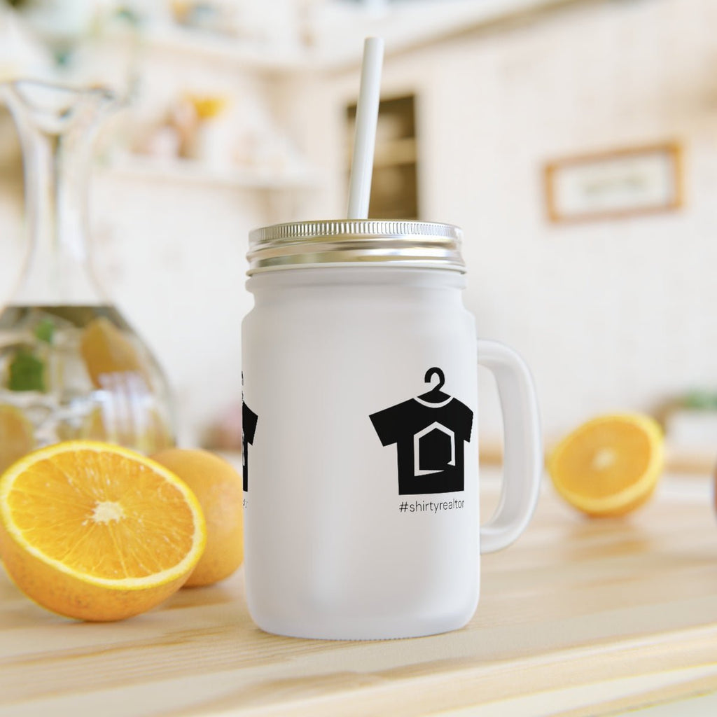 ShirtyRealtor Black Logo Mason Jar - Mug | ShirtyAgents