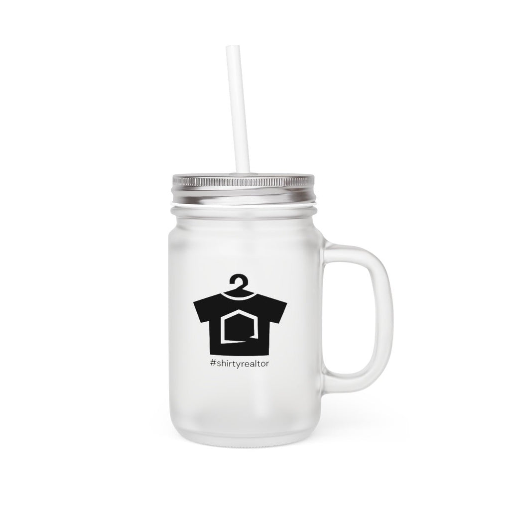 ShirtyRealtor Black Logo Mason Jar - Mug | ShirtyAgents
