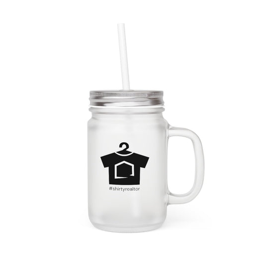 ShirtyRealtor Black Logo Mason Jar - Mug | ShirtyAgents