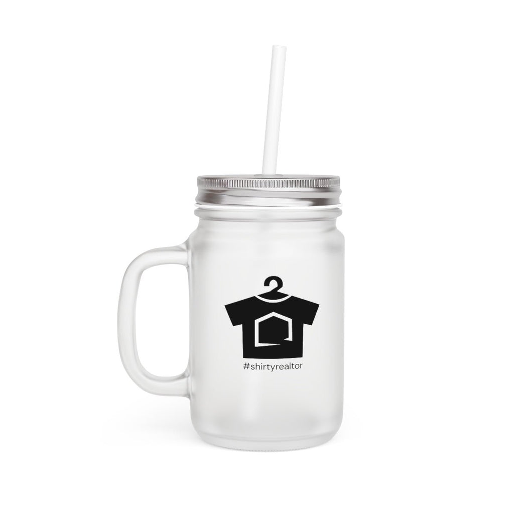 ShirtyRealtor Black Logo Mason Jar - Mug | ShirtyAgents
