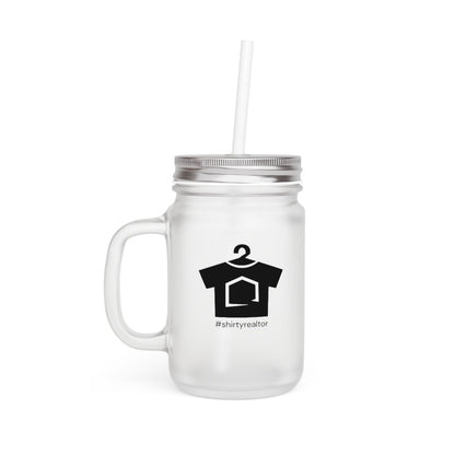 ShirtyRealtor Black Logo Mason Jar - Mug | ShirtyAgents