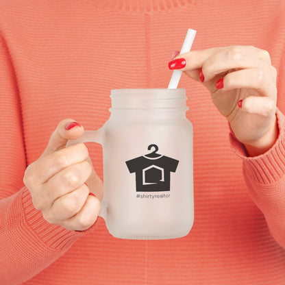 ShirtyRealtor Black Logo Mason Jar - Mug | ShirtyAgents