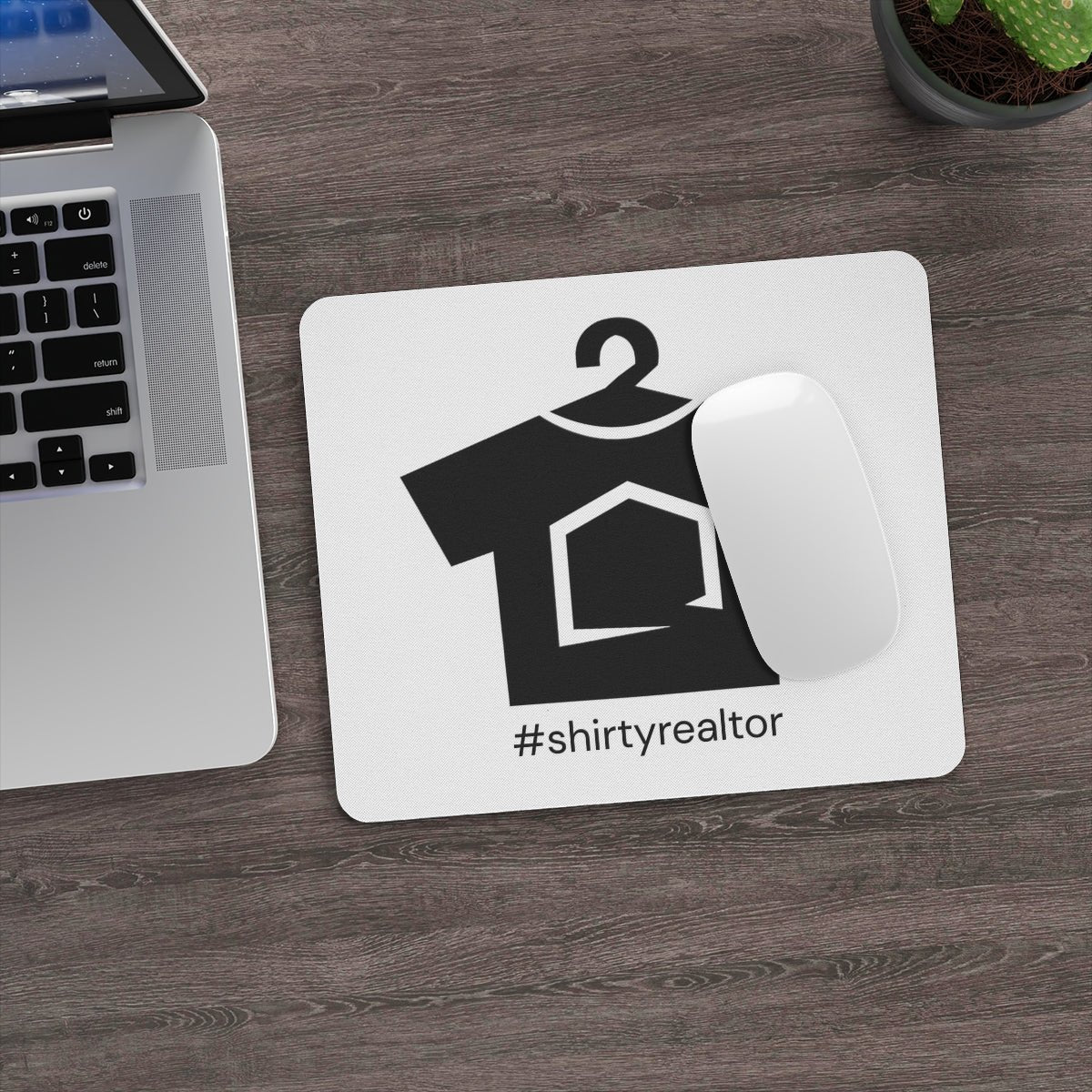 ShirtyRealtor Black Logo Mouse Pad - Accessories | ShirtyAgents