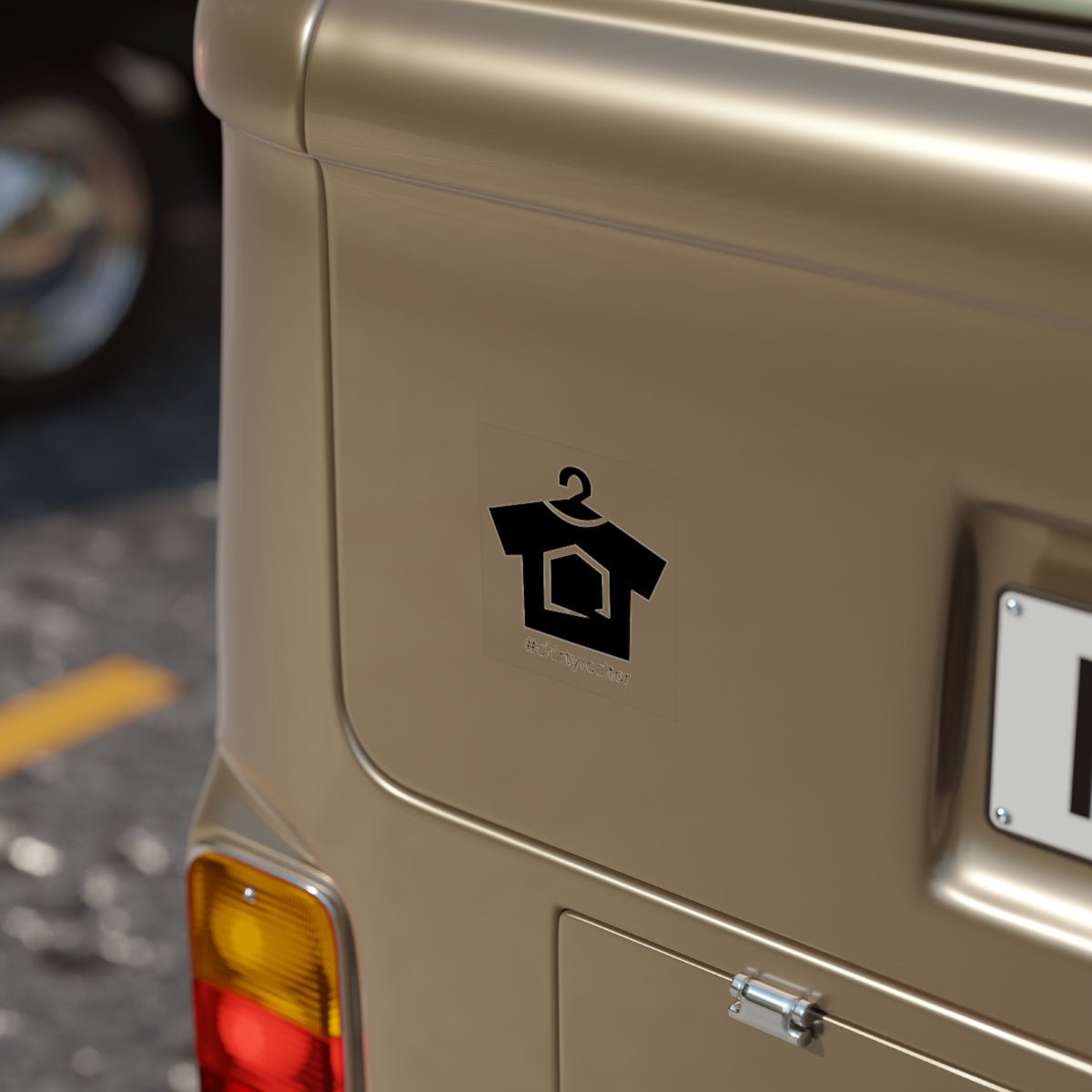 ShirtyRealtor Black Logo Outdoor Sticker - Paper products | ShirtyAgents