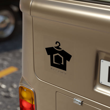 ShirtyRealtor Black Logo Outdoor Sticker - Paper products | ShirtyAgents
